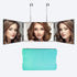 Folding Makeup Mirror with LED Lights and 3‑Way Adjustable Design