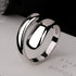 Silver Glossy Water Drop Ring